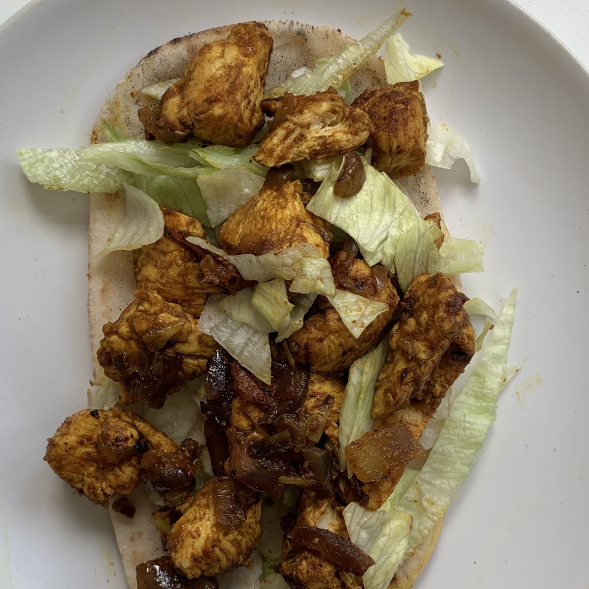 chicken tikka pitta